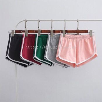 运动夏季超短裤女韩版瑜伽宽松高腰阔腿休闲女短裤 women's casual pants