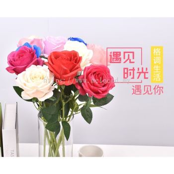 1 pc silk rose artificial flower for decoration