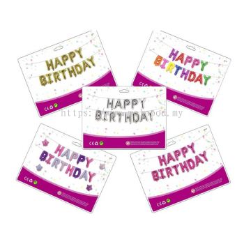 Happy Birthday Letters Foil Balloon Set Alphabet Foil Balloons