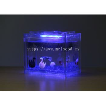 Fish Tank (L SIZE) Lego Ikan Bekas Aquarium Mini Lego Block Tank with LED Light and Without Light