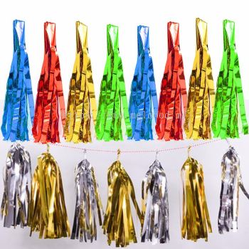 Tissue Paper Tassel Garland Foil Tassel Garland party wedding decoration