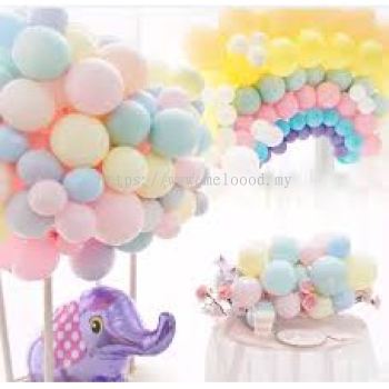 10pcs or 20pcs (5 inch  / 10 inch) Latex Macaron Balloon Pastel Colors Solid Color