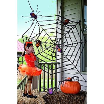 Giant Halloween Cobweb Spider Web Spider Props Party Decoration Halloween Spiders Web Stretchy Yarn