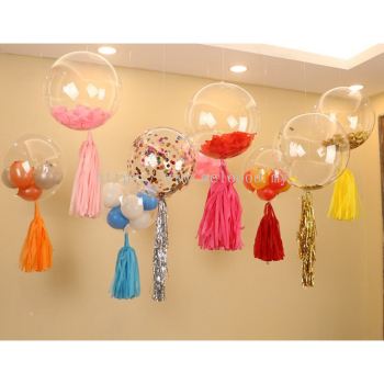 Transparent Balloons BOBO Balloon Oval Clear Balloons Bubble Balloon Stretched Version