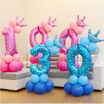 16inch Balloon Set Alphabet (LETTER O-Z) Foil latex balloon Number Balloon Set