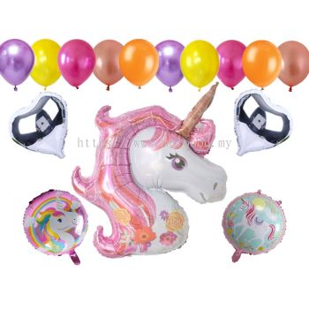 Unicorn Foil Balloon Set