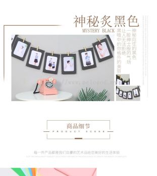 10pcs Photo clip creative birthday banner 夹子相框拉旗 (11.3*15.5CM)