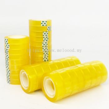 1 roll Small Transparent Tapes Office Student Adhesive Tapes Packaging Supplies Tape