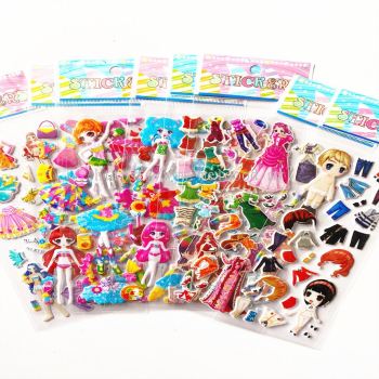 [1pc] 3D Bubble Cartoon Cute Stickers