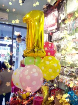 number birthday  balloon  set