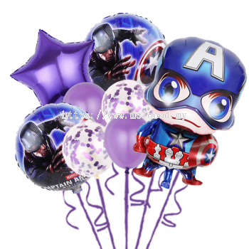 superhero helium balloons set