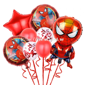 superhero helium balloons set