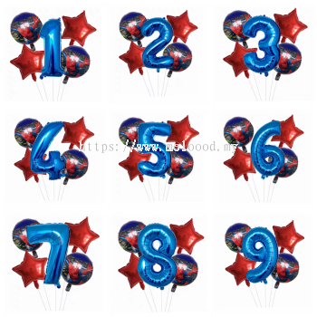 superhero balloons set