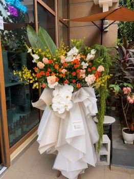   Grand opening flower stand