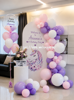 Party Backdrop With Bubble Balloon Package