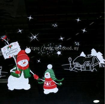 Christmas Decoration Sticker - Snowman HL15013 - 2330 4607 21