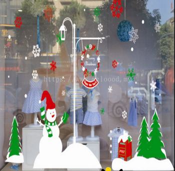 Christmas Decoration Sticker - Snowman HL15009 - 2330 4607 33