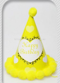 Party Hat Yellow / Hearts20061505