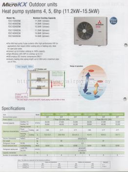 Heat Pump Systems 4,5,6hp (11.2kw ~ 15.5kw)