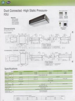 Duct Connected High Static Pressure FDU