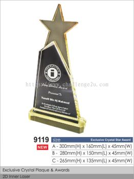 Crystal Plaque / Awards (CT55)