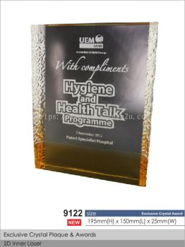 Crystal Plaque / Awards (CT52)