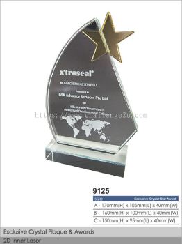 Crystal Plaque / Awards (CT49)