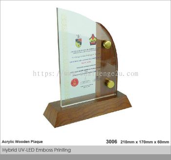 Crystal Plaque / Awards (CT37)