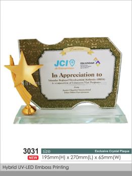 Crystal Plaque / Awards (CT21)