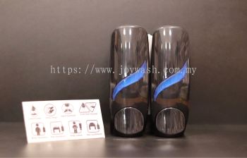 Sleek Double Liquid Dispenser With Sticker 400ml X 2 Unit