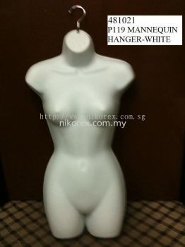 481021 - FEMALE MODEL HANGER (WHITE P119)