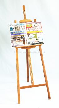 604104 - POSTER STAND / EASEL (XJ-B068) BAMBOO TRIPODS