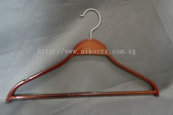 500112BR - Hanger w Bottom W007 Brown (10pcs)