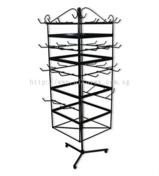 540348 - JEWELRY RACK SQ. 8 LAYERS w HOOK