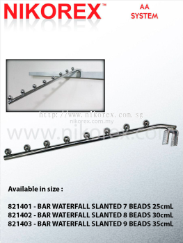 821401-821403 BAR WATERFALL SLANTED 7 BEADS