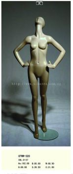 451004SV - FEMALE FIBER MANNEQUIN G.SILVER (CFWW-320)