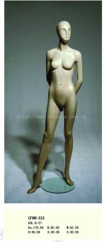 451006WH - FEMALE FIBER MANNEQUIN G.WHITE (CFWW-333)