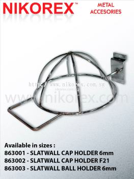 863001-863003 SLATWALL CAP / BALL HOLDER