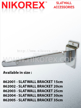 862001-862005 SLATWALL BRACKET