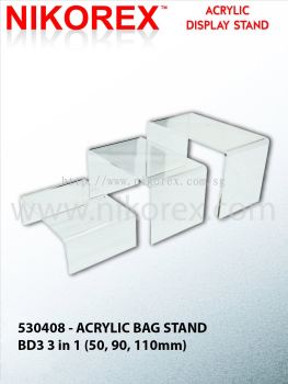 530408 - ACRYLIC BAG STAND BD3 3 in 1 (50, 90, 110mm)