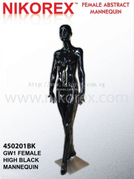 450201BK - FEMALE FIBER MANNEQUIN G.BLACK (GW1)