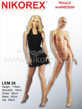 440007 C FEMALE FIBER MANNEQUIN SKIN (C/LEM 26)