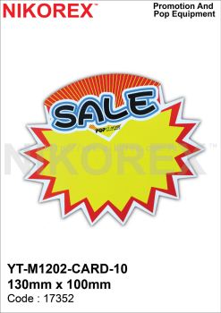 670215 - SALES CARD M1202 (10PCS) ''SALE"