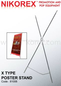 81006 - X TYPE POSTER STAND