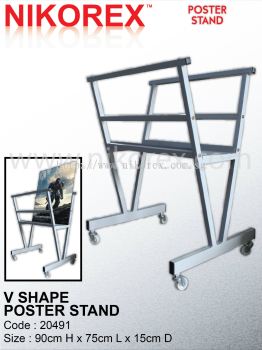 20491 - V SHAPE POSTER STAND