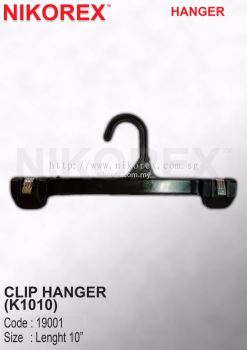 505102BK - Clip Hanger NK10" Black (10pcs)