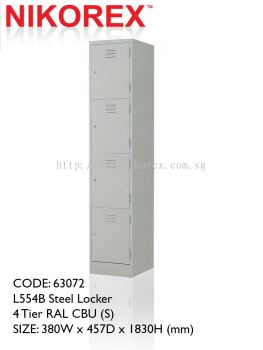 750402 - LOCKER 4 DOOR 6'H (L554B)