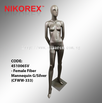 451006SV - Female Fiber Mannequin G:Silver (CFWW-333)