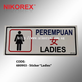 681003 - Sticker “Ladies”