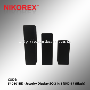 540101BK - Jewelry Display SQ 3 in 1 NKD-17 (Black)